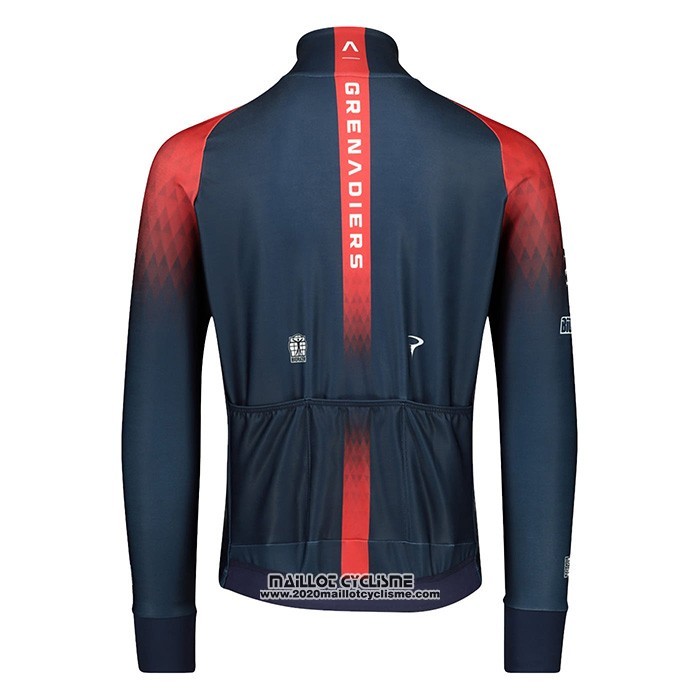 2022 Maillot Cyclisme Ineos Grenadiers Fonce Bleu Manches Longues et Cuissard